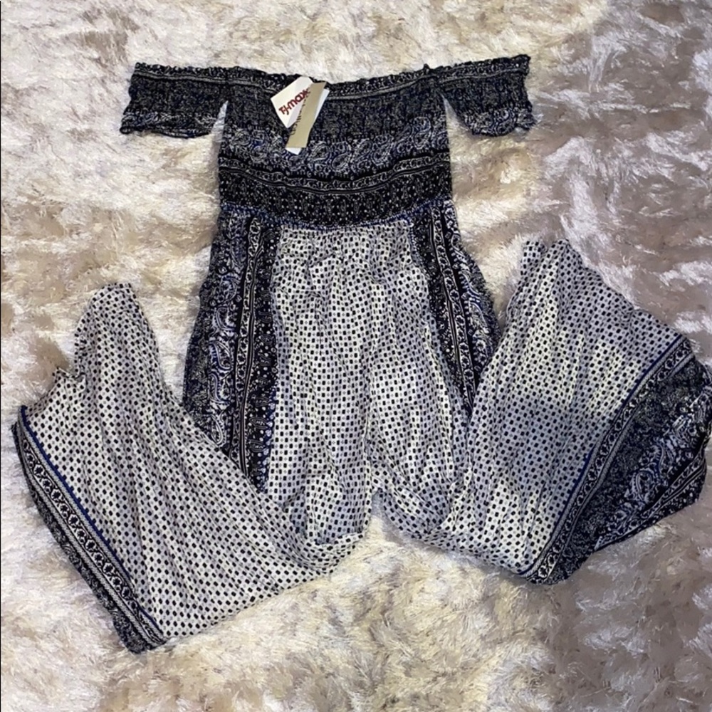 Patterned romper